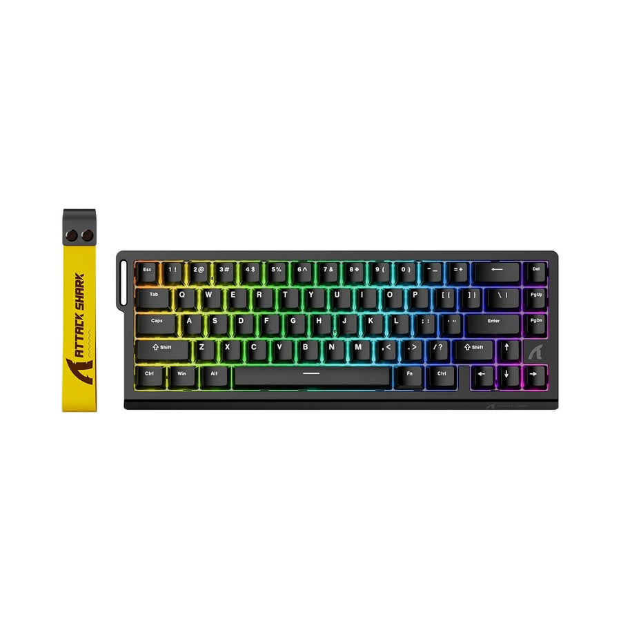 Attack Shark X68 HE Rapid Trigger Magnetic Switch Keyboard - Black - Black