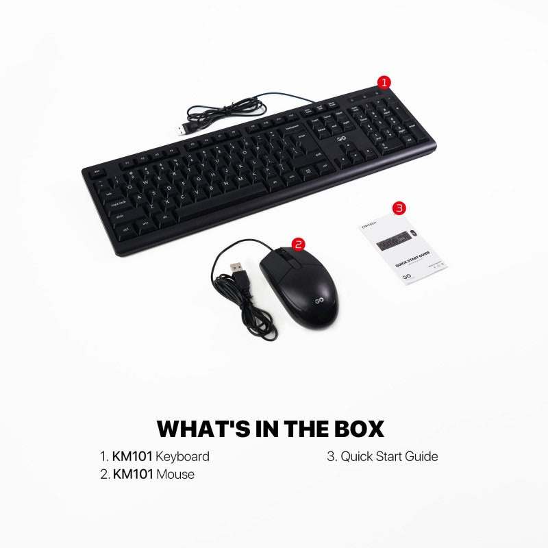 Fantech KM101GO Wired Keyboard and Mouse Combo, English and Arabic in Lebanon - OutGeeked