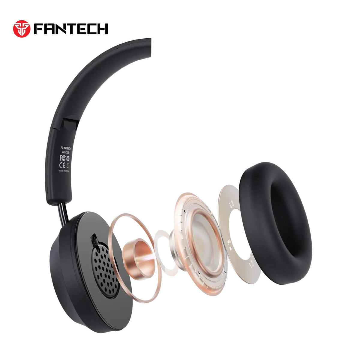 Fantech WH02s Go Air Bluetooth 5.4 Wireless Headphones with ENC Mic in Lebanon - OutGeeked