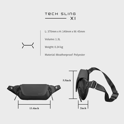 Kingsons 2.5L EDC Sling Bag with Anti-Theft Pocket (KS25056) in Lebanon - OutGeeked