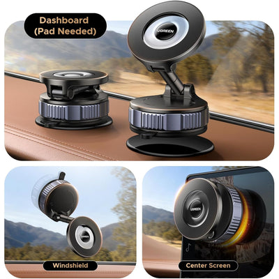 UGREEN Pro-Series MagSafe Car Mount with Vacuum Suction (75666) in Lebanon - OutGeeked