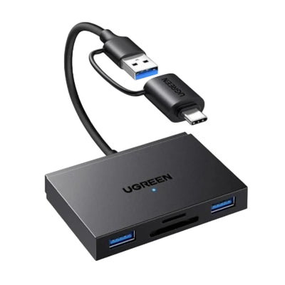 UGREEN 4-in-1 USB-C & USB-A Card Reader with Dual USB-A Ports (45167) in Lebanon - OutGeeked