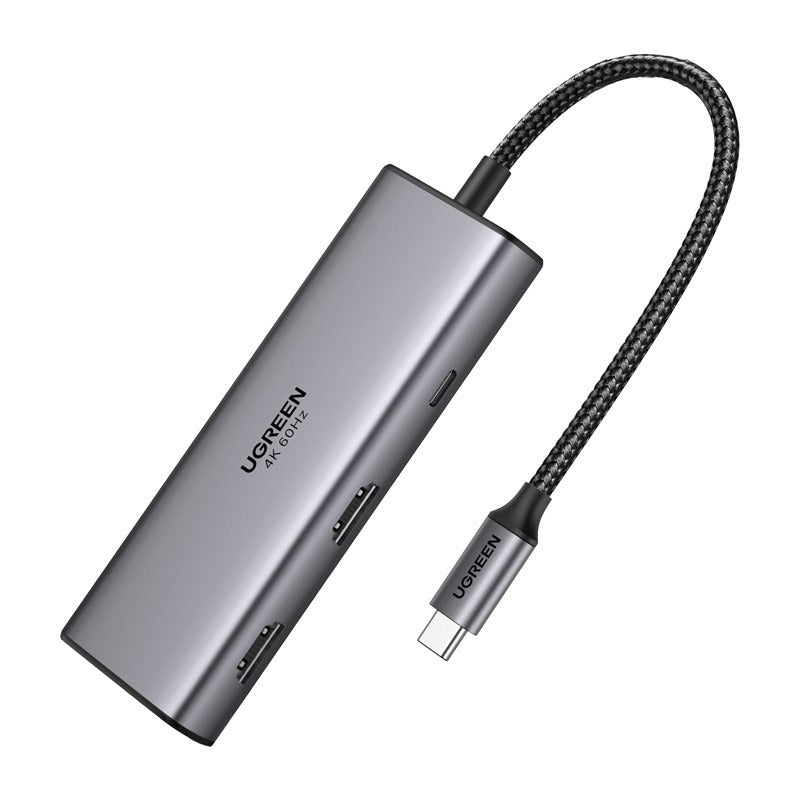 UGREEN 7-in-1 Dual Display USB-C Hub with 4K HDMI & 100W PD (45379) in Lebanon - OutGeeked