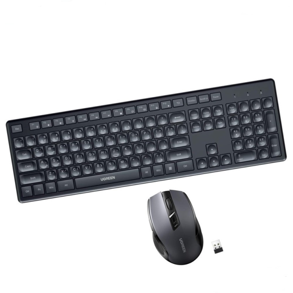 UGREEN PRO 2.4GHz Wireless Keyboard and Mouse Combo, English/Arabic (45248) in Lebanon - OutGeeked