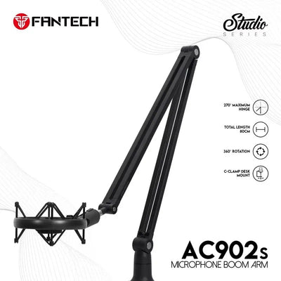Fantech AC902S Adjustable Microphone Stand with C-Clamp, 80 cm in Lebanon - OutGeeked
