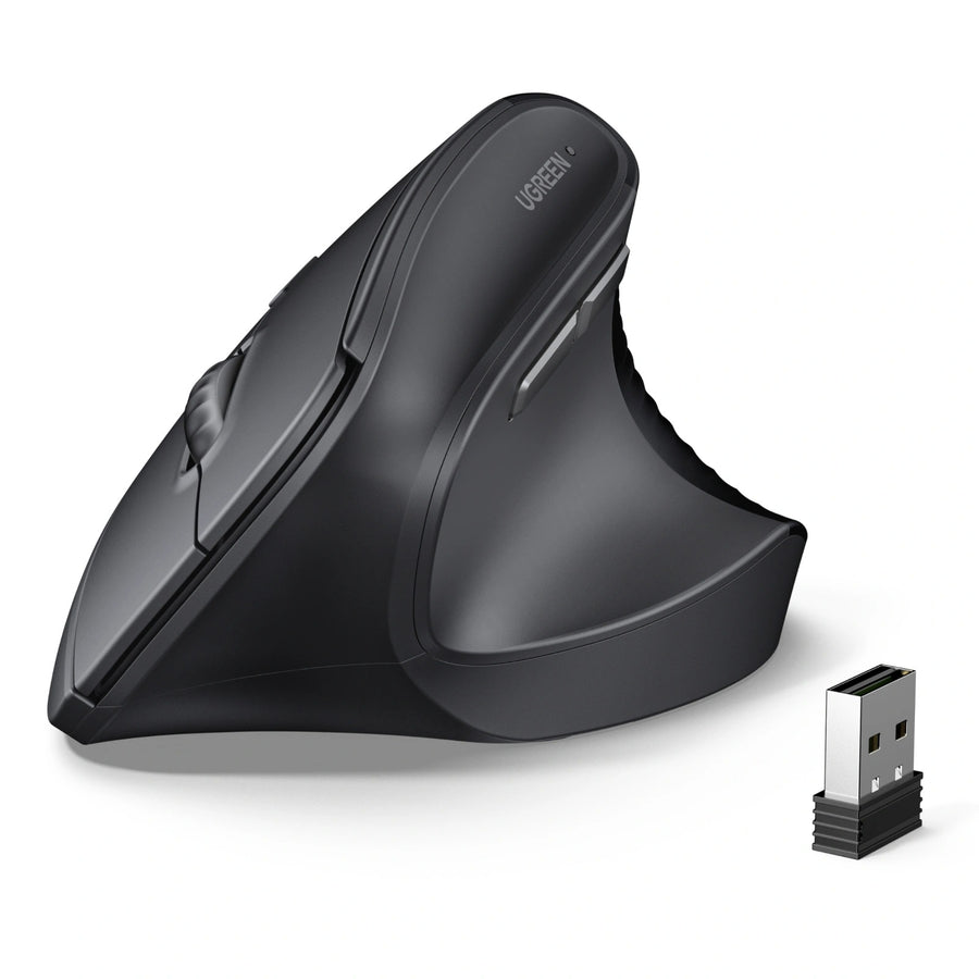 UGREEN Ergonomic Vertical Silent Wireless Mouse 4000 DPI, Bluetooth & 2.4G in Lebanon - OutGeeked