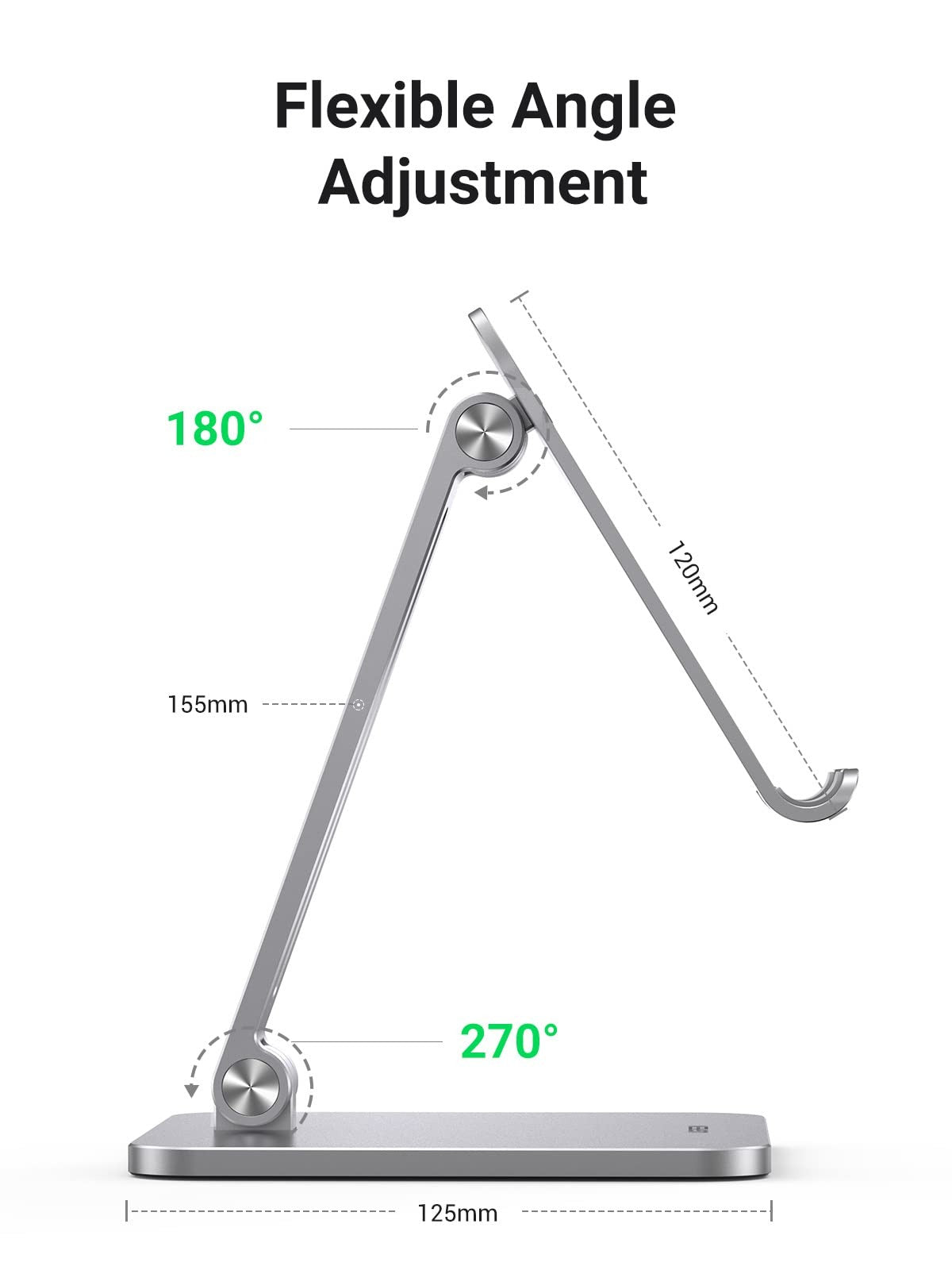 UGREEN Aluminum Alloy Adjustable Tablet Stand Up to 12.9 Inch (40393) in Lebanon - OutGeeked