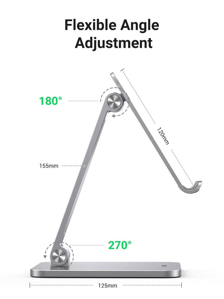 UGREEN Aluminum Alloy Adjustable Tablet Stand Up to 12.9 Inch (40393) in Lebanon - OutGeeked