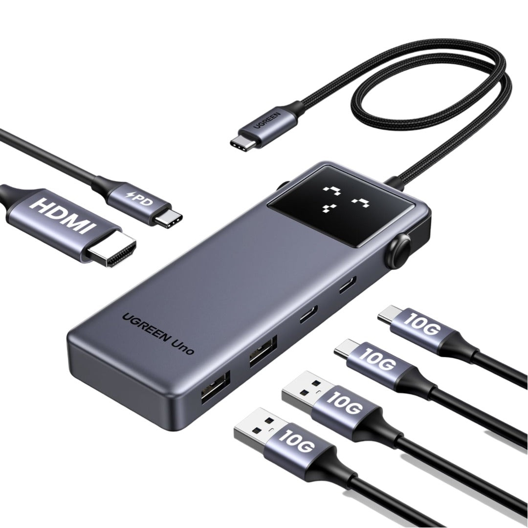 UGREEN 6-in-1 USB-C Hub 4K HDMI, 10Gbps, 100W PD (35998) in Lebanon - OutGeeked