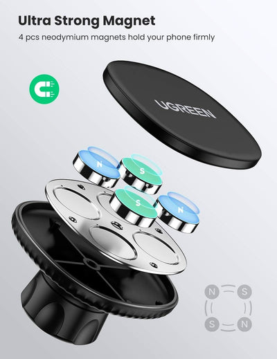 UGREEN Strong Magnetic Car Phone Holder 360° Rotation 4.7''–7.2'' (80785) in Lebanon - OutGeeked