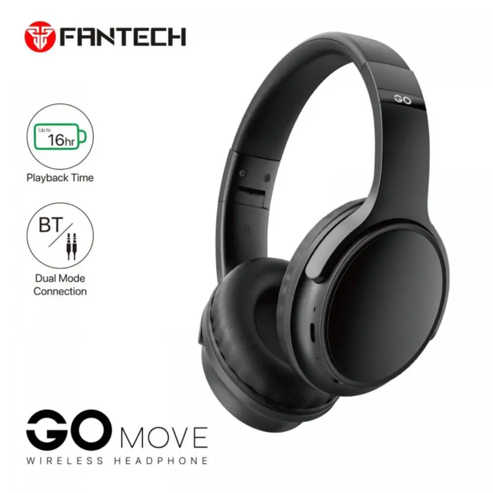 Fantech WH03 Go Move Bluetooth 5.0 Wireless Headphones, 16 Hour Playback in Lebanon - OutGeeked
