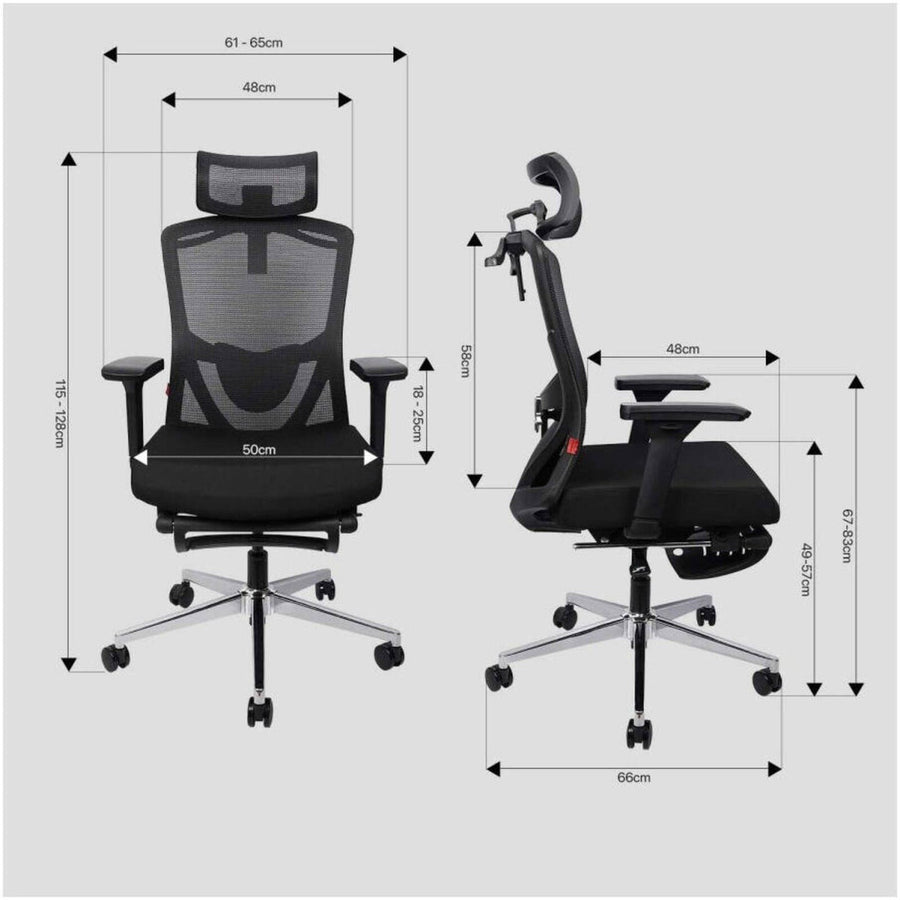 Fantech OC-A259S Office Chair with Retractable Leg Rest in Lebanon - OutGeeked