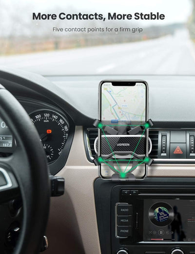 UGREEN Gravity Car Phone Holder Air Vent Mount 4.7–7.2 Inch (LP228) in Lebanon - OutGeeked