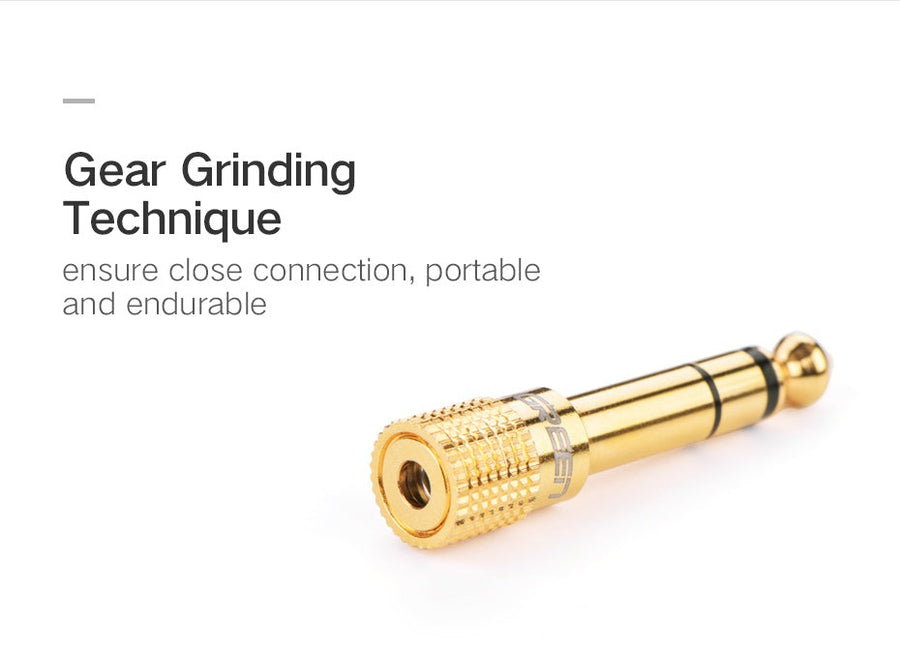 UGREEN 6.35mm Male to 3.5mm Female Adapter, Gold-Plated Brass (20503) in Lebanon - OutGeeked