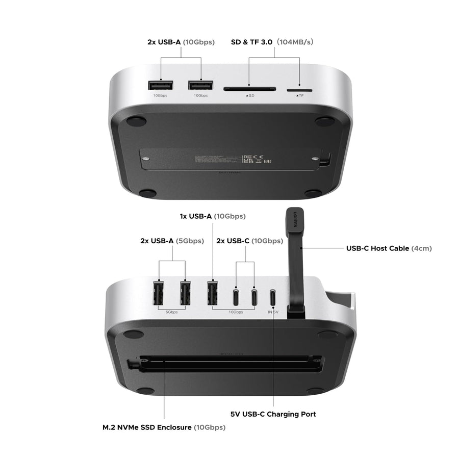 UGREEN 11-in-1 Mac Mini Docking Station with M.2 SSD Enclosure (65487) in Lebanon - OutGeeked