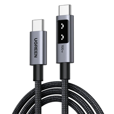 UGREEN USB-C to USB-C 100W Fast Charging Braided Cable with LED Indicator in Lebanon - OutGeeked