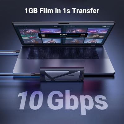 UGREEN M.2 NVMe SATA SSD Enclosure 10Gbps USB-C 3.2 Gen 2 Aluminum (15813) in Lebanon - OutGeeked