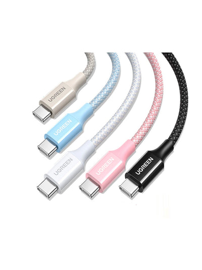 UGREEN USB-C to USB-C PD 60W Fast Charge Braided Cable in Lebanon - OutGeeked