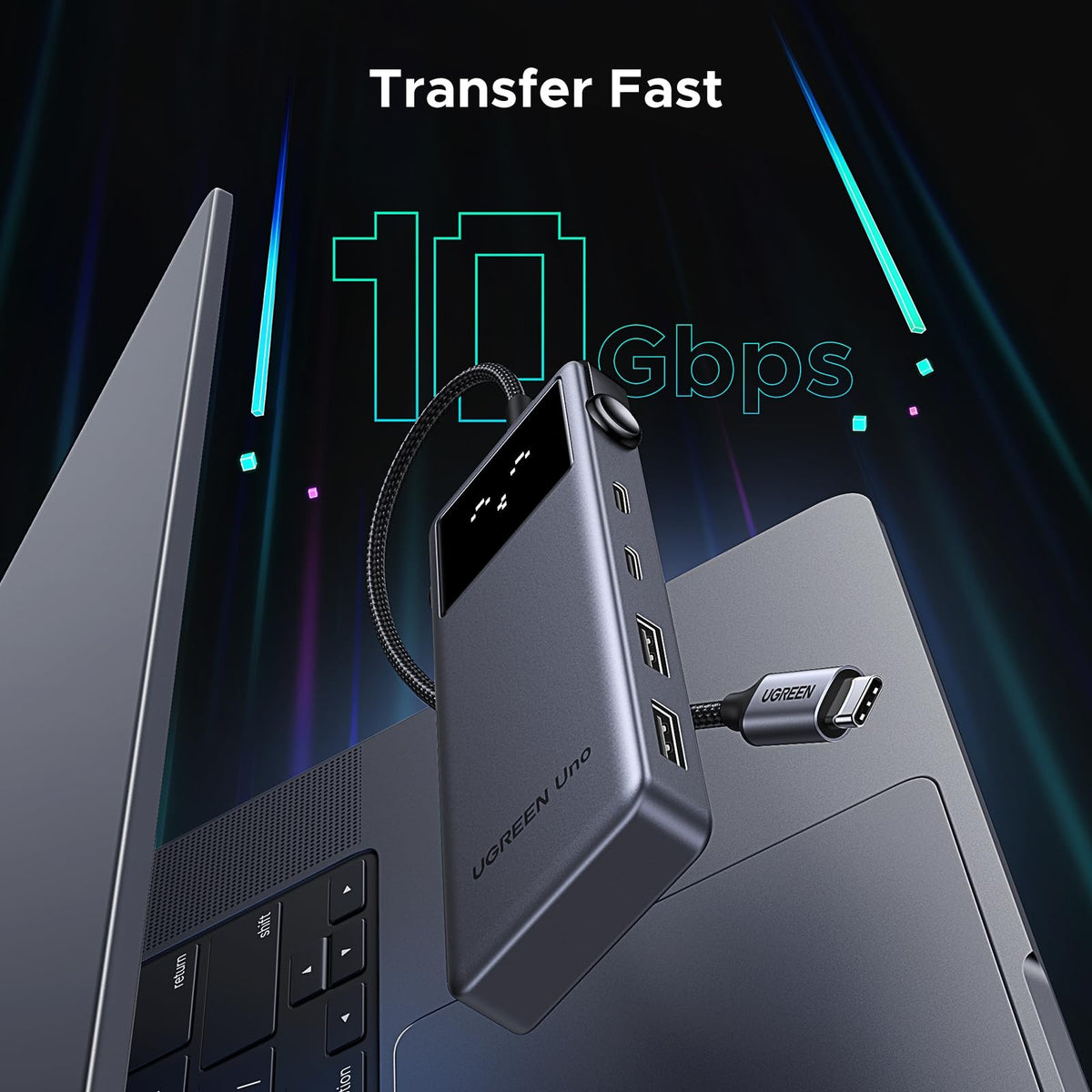 UGREEN 6-in-1 USB-C Hub 4K HDMI, 10Gbps, 100W PD (35998) in Lebanon - OutGeeked