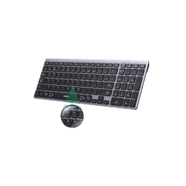 UGREEN Ultra-Slim Wireless Keyboard Bluetooth 5.4 & 2.4GHz (75163) in Lebanon - OutGeeked