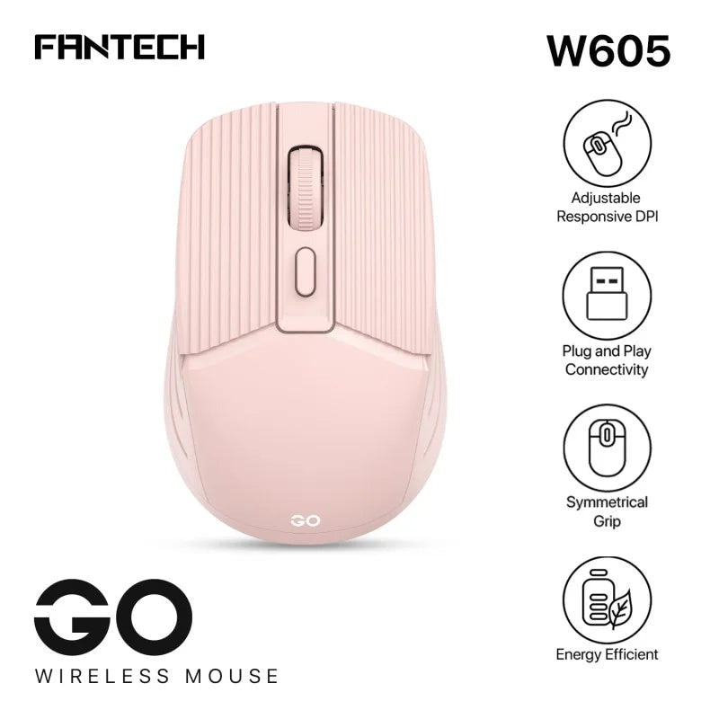 Fantech W605 Go 2.4GHz Optical Wireless Mouse, 1600 DPI in Lebanon - OutGeeked
