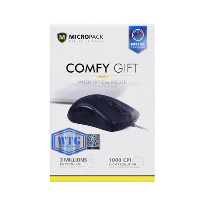 Micropack Comfy Gift USB Wired Mouse 1000 DPI (M-100) in Lebanon - OutGeeked