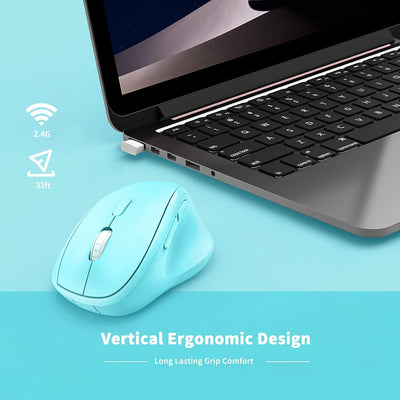 Micropack Ergonomic Silent Wireless Mouse 1600 CPI (MP-V01W) in Lebanon - OutGeeked