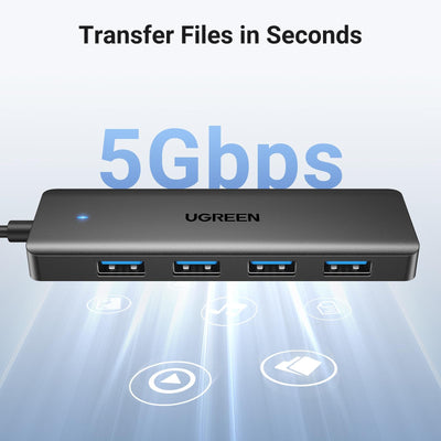 UGREEN USB 3.0 to 4-Port USB 3.0 Hub with LED Indicators (25851 / 35574) in Lebanon - OutGeeked