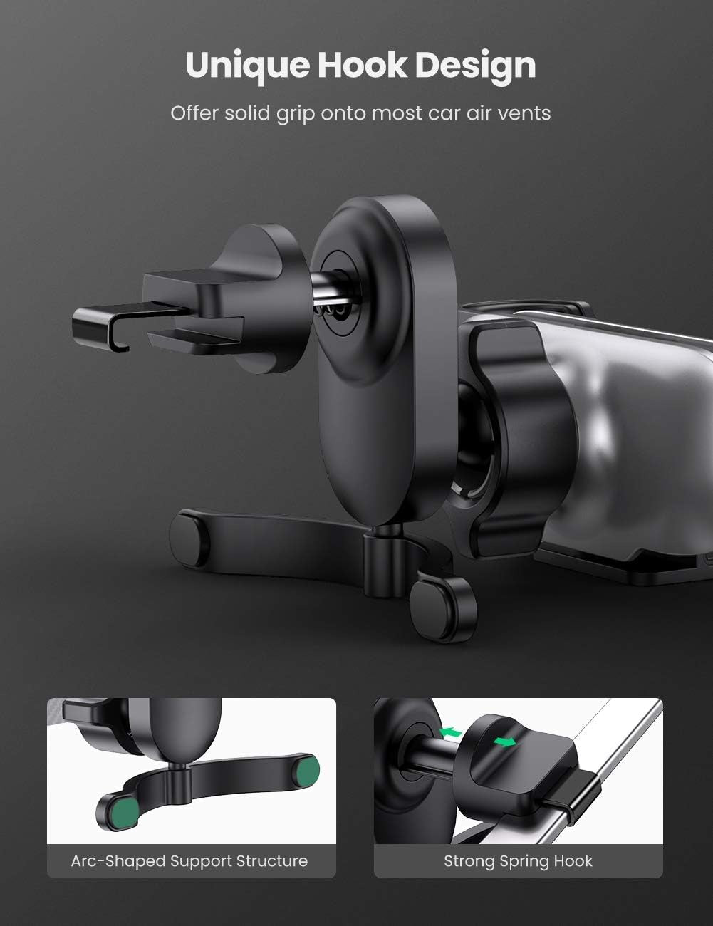 UGREEN Gravity Car Phone Holder Air Vent Mount 4.7–7.2 Inch (LP228) in Lebanon - OutGeeked