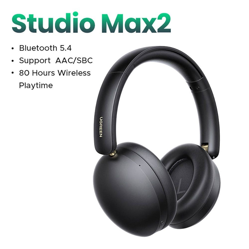 UGREEN Studio Max 2 Wireless Headphones, Bluetooth 5.4, 80H Battery in Lebanon - OutGeeked
