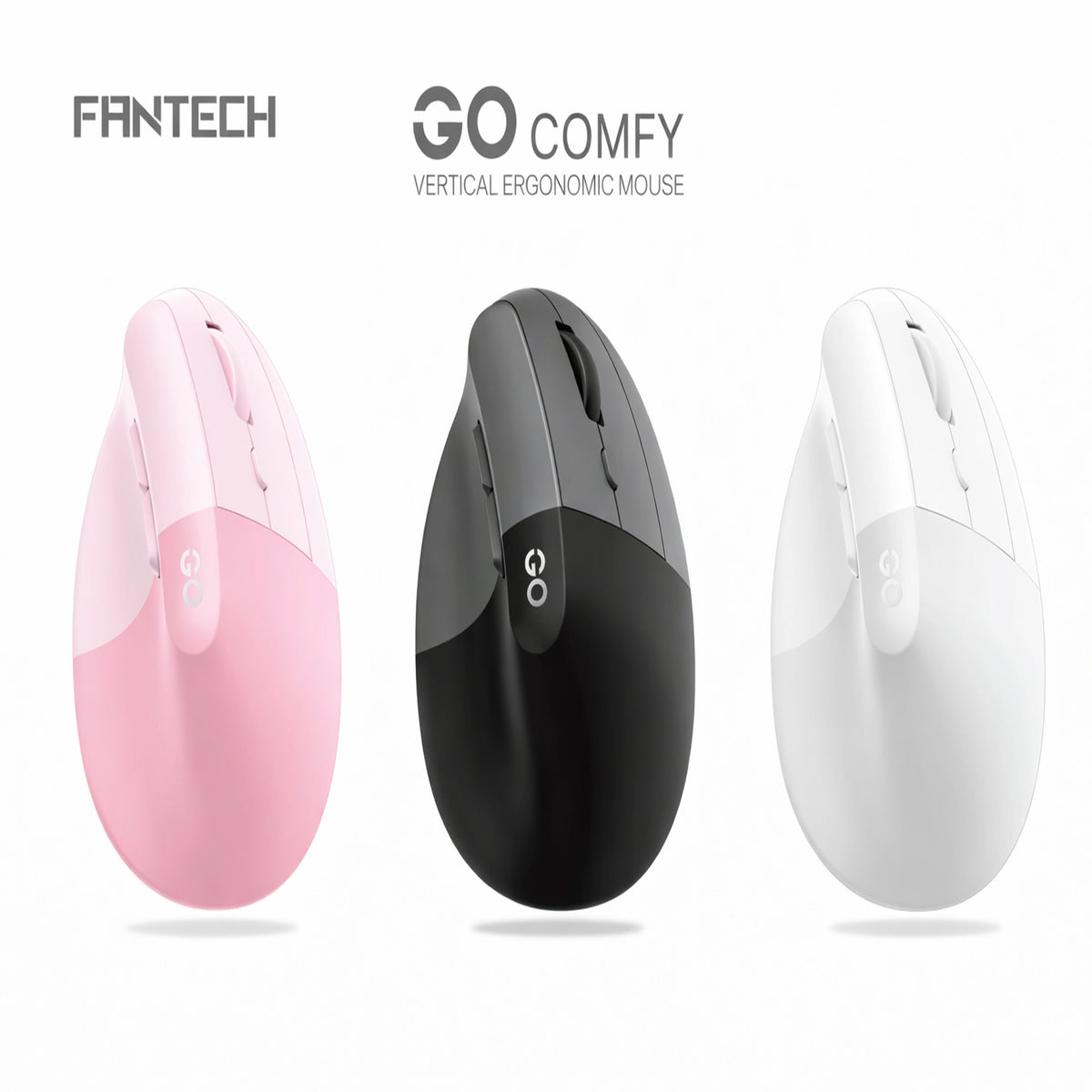 Fantech W195R Go Comfy Rechargeable Vertical Wireless Mouse, Silent Click in Lebanon - OutGeeked