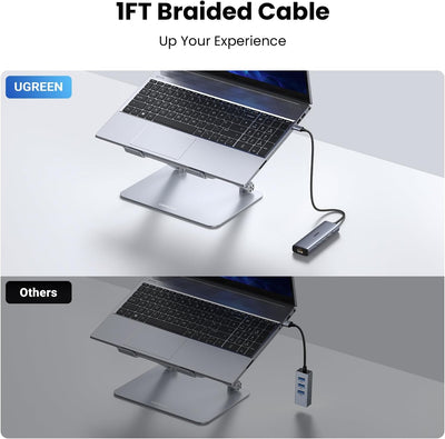 UGREEN 6-in-1 USB-C Hub with Gigabit Ethernet & Power Port (45320) in Lebanon - OutGeeked