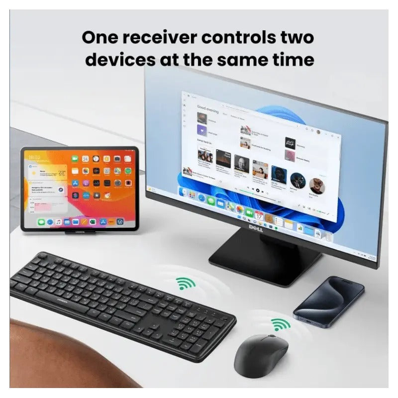 UGREEN 2.4GHz Wireless Keyboard and Mouse Set, English/Arabic (65781) in Lebanon - OutGeeked