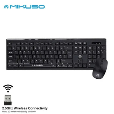 Mikuso Wireless Keyboard & Mouse Combo English-Arabic Layout (KB-C019) in Lebanon - OutGeeked