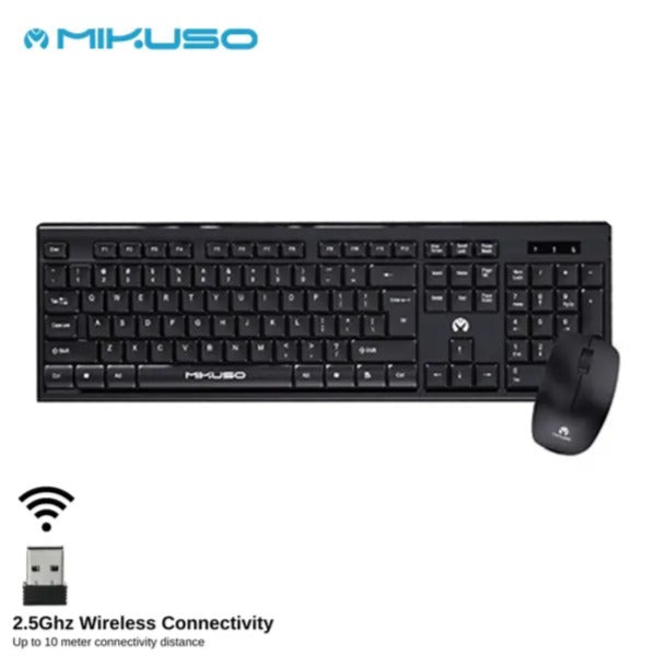 Mikuso Wireless Keyboard & Mouse Combo English-Arabic Layout (KB-C019) in Lebanon - OutGeeked