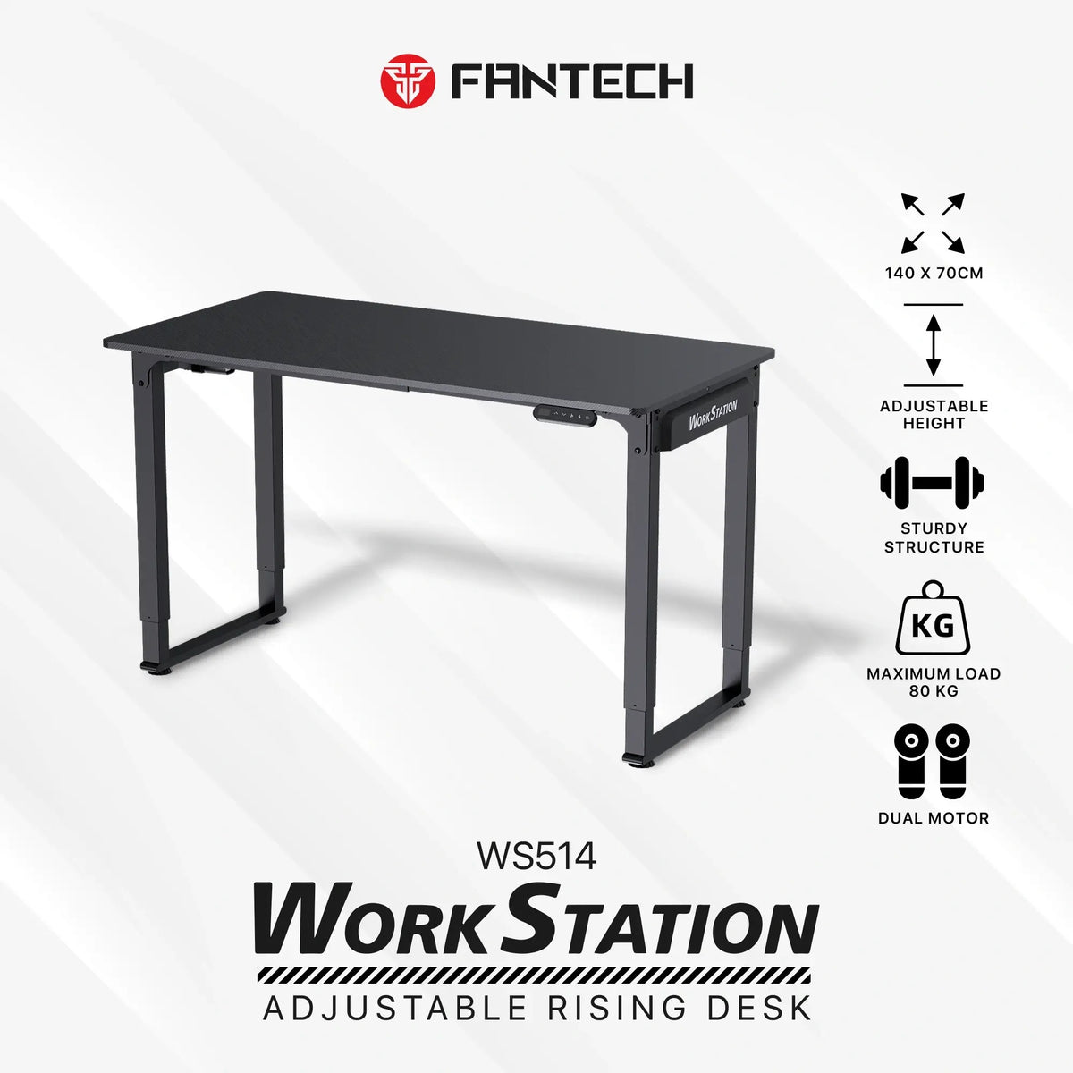 Fantech WS514 Dual-Motor Electric Standing Desk 140 x 70 cm in Lebanon - OutGeeked
