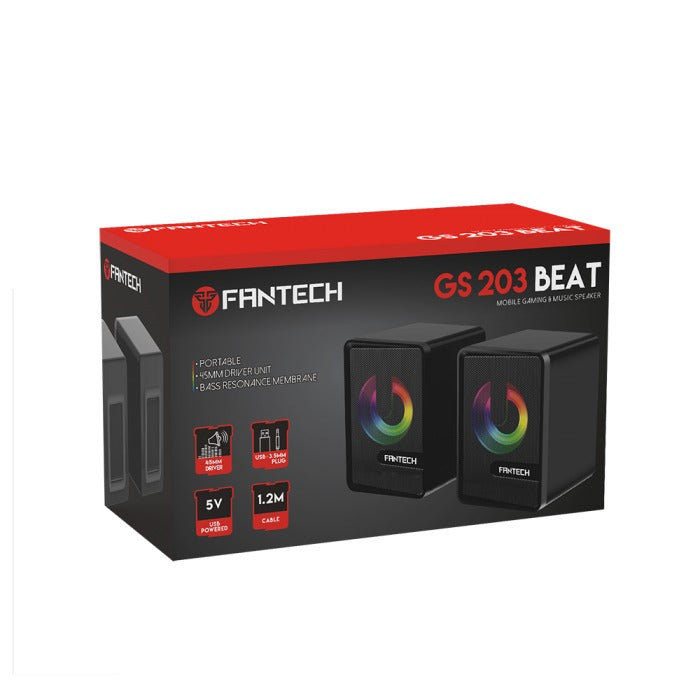 Fantech GS203 Beat USB Powered Gaming Speaker with RGB and 3.5mm AUX in Lebanon - OutGeeked