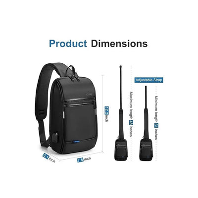 Kingsons Water-Resistant Sling Backpack with USB Charging Port (FG6307W) in Lebanon - OutGeeked
