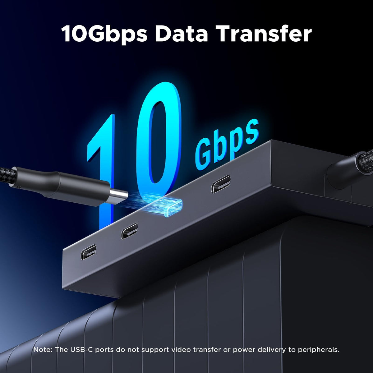 UGREEN 5-in-1 USB-C Hub 10Gbps with 4x USB-C 3.2 & PD 100W (55334) in Lebanon - OutGeeked