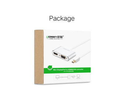 UGREEN Mini DisplayPort Thunderbolt 2 to HDMI and VGA Converter, 4K (20421) in Lebanon - OutGeeked
