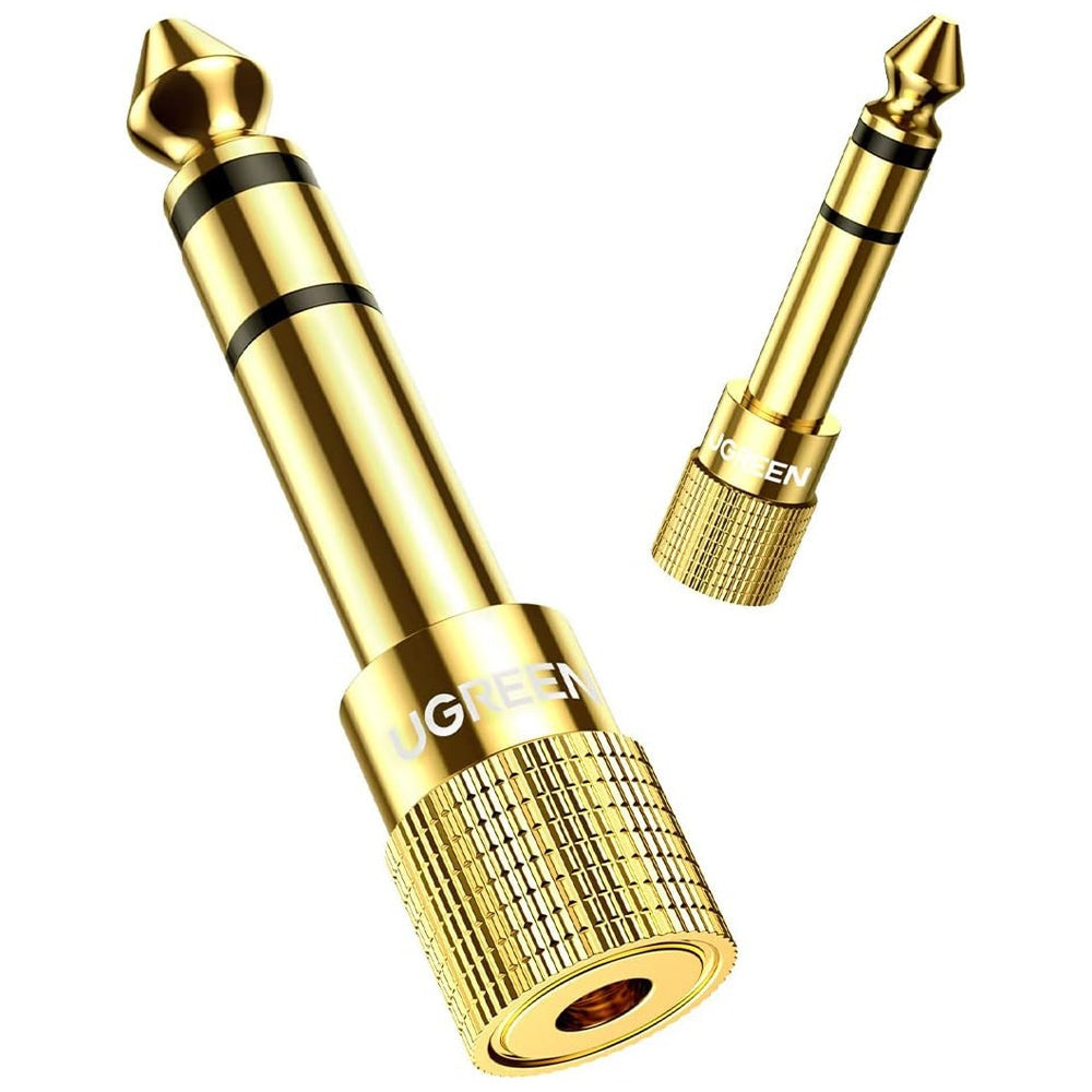 UGREEN 6.35mm Male to 3.5mm Female Adapter, Gold-Plated Brass (20503) in Lebanon - OutGeeked