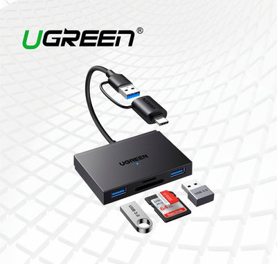 UGREEN 4-in-1 USB-C & USB-A Card Reader with Dual USB-A Ports (45167) in Lebanon - OutGeeked