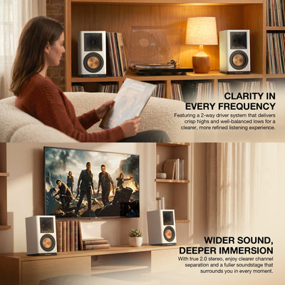 Fantech Hako Studio 302 100W 2.0 Bookshelf Speakers with 6 Inputs in Lebanon - OutGeeked