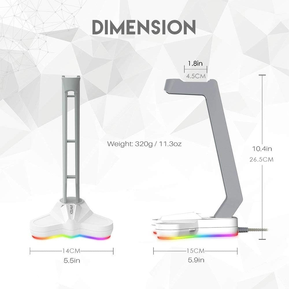 Fantech AC3001S RGB Tower Headset Stand with Anti-Slip Base in Lebanon - OutGeeked