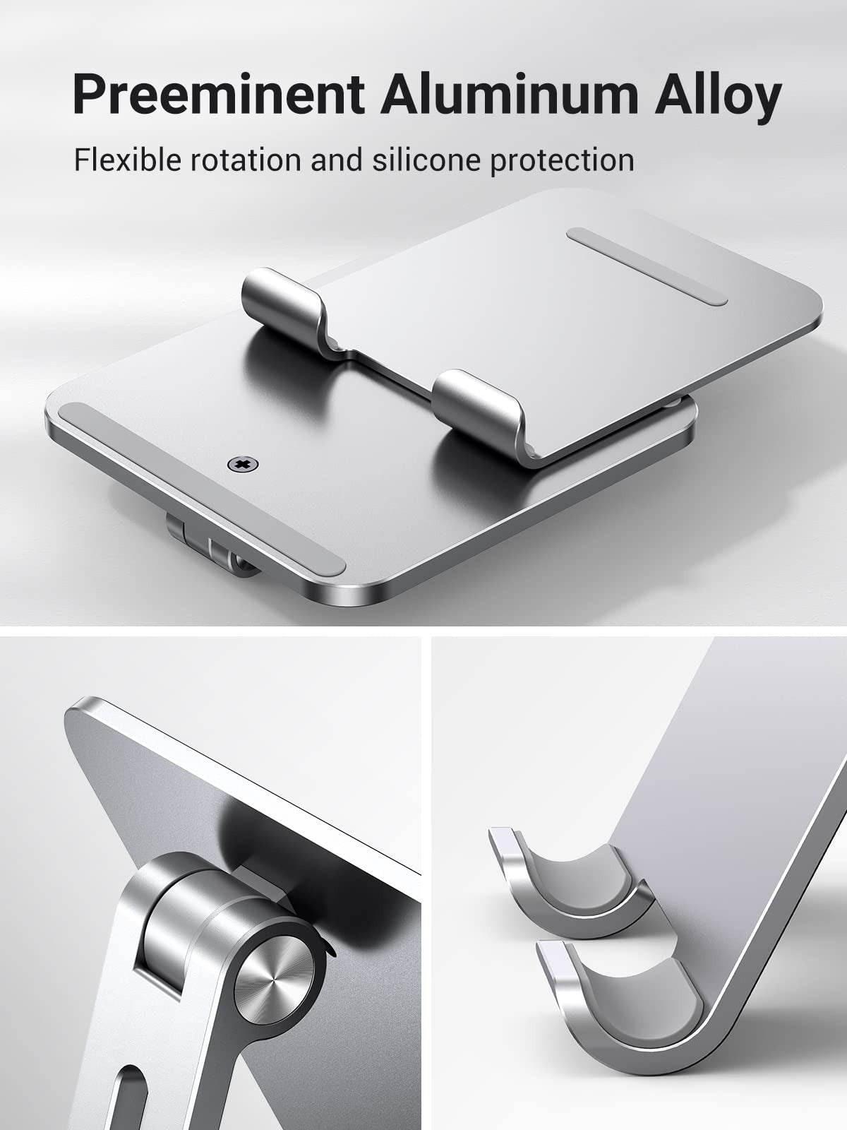 UGREEN Aluminum Alloy Adjustable Tablet Stand Up to 12.9 Inch (40393) in Lebanon - OutGeeked