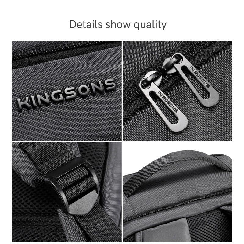 Kingsons 15.6" Waterproof Multi-Compartment Laptop Backpack (KS25465) in Lebanon - OutGeeked