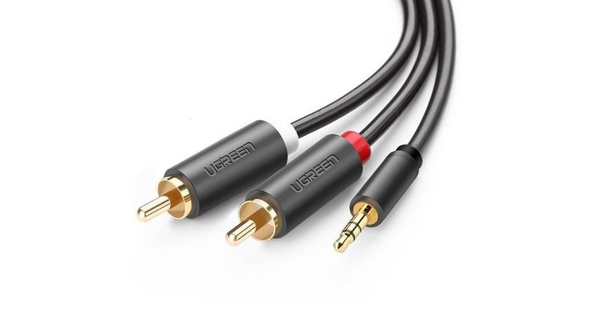 UGREEN 3.5mm Male to 2RCA Male Audio Cable, Gold-Plated in Lebanon - OutGeeked
