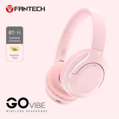 Fantech WH05 Go Vibe Bluetooth 5.3 Wireless Headphones with Gaming Mode in Lebanon - OutGeeked
