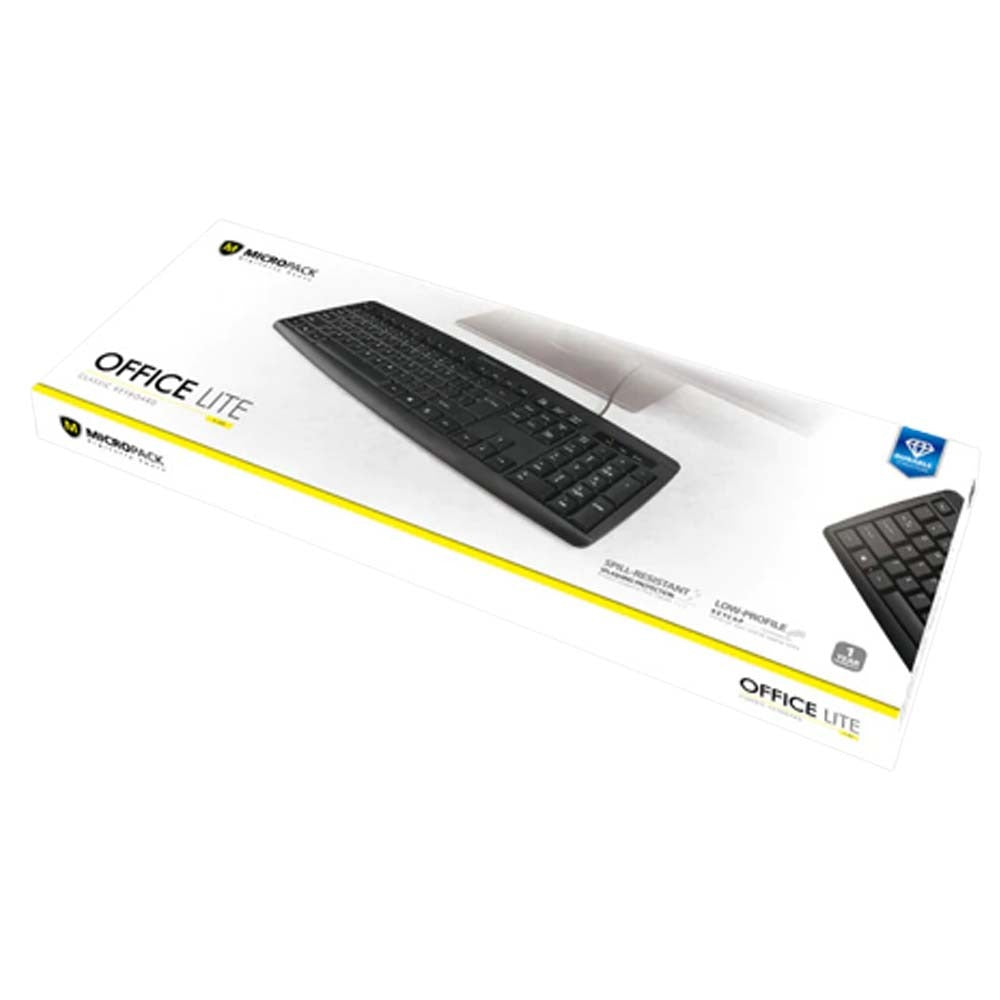 Micropack K206 Compact Wired Keyboard 104-Key English/Arabic in Lebanon - OutGeeked