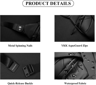 Kingsons 2.5L EDC Sling Bag with Anti-Theft Pocket (KS25056) in Lebanon - OutGeeked